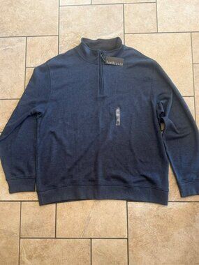 NWT Van Heusen Men's Lightweight XXL Navy Blue Pullover